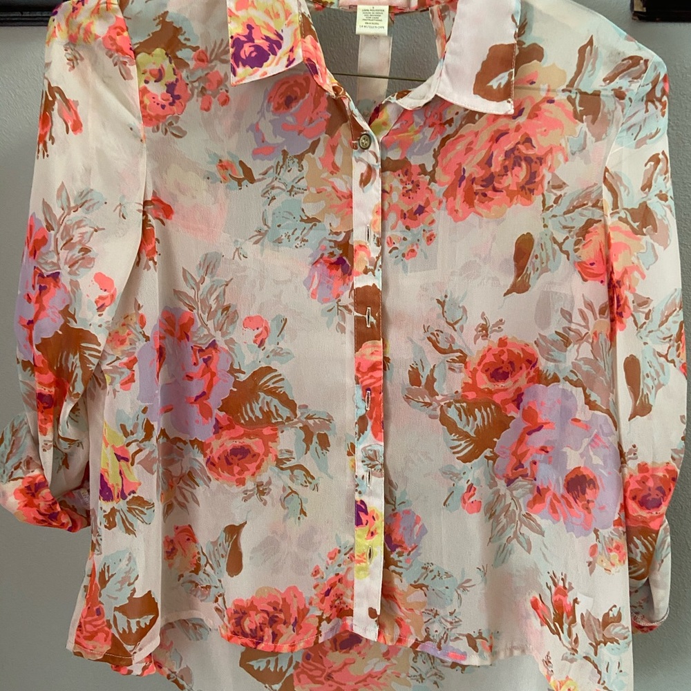 Band of Gypsies open back sheer top. - Picture 5 of 10